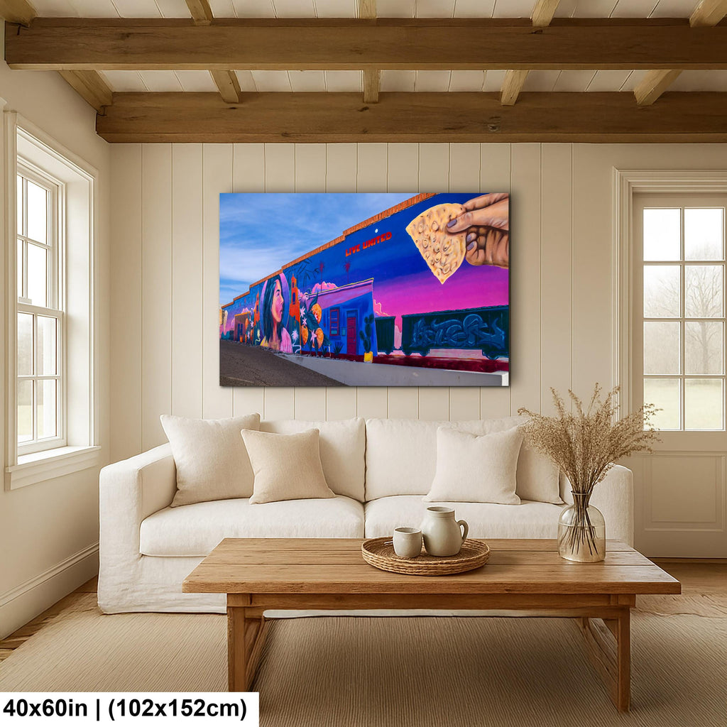Tucson Mural - Live United Community Mural, Photography Print Wall Art