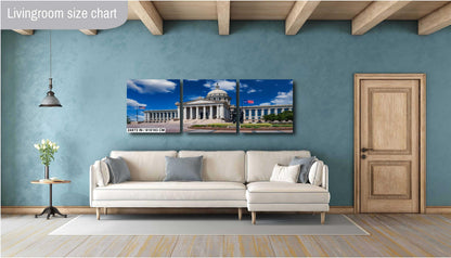 Oklahoma State Capitol Building Art Print: OKC Patriotic Photography