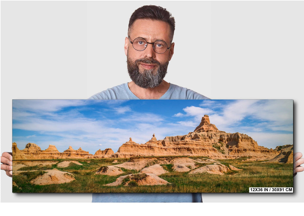 Badlands National Park Print: South Dakota Buttes & Prairie Landscape