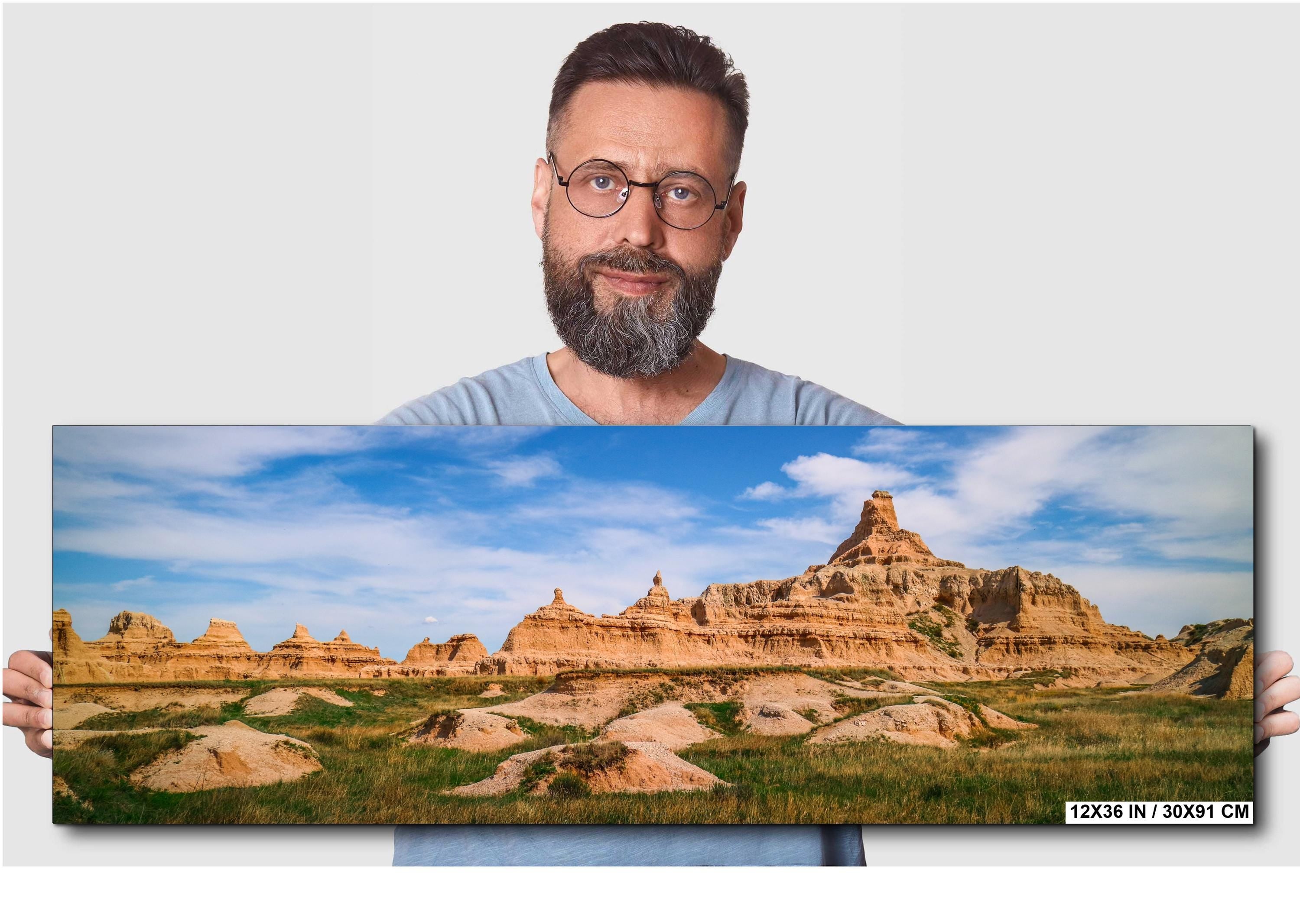 Badlands National Park Print: South Dakota Buttes & Prairie Landscape