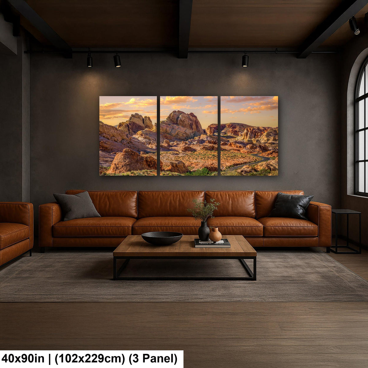 Sandstone Road: Valley of Fire State Park Nevada Golden Hour Photo Wall Art