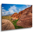 Sandstone Ridges: Red Rock Canyon Las Vegas Nevada Photography Wall Art