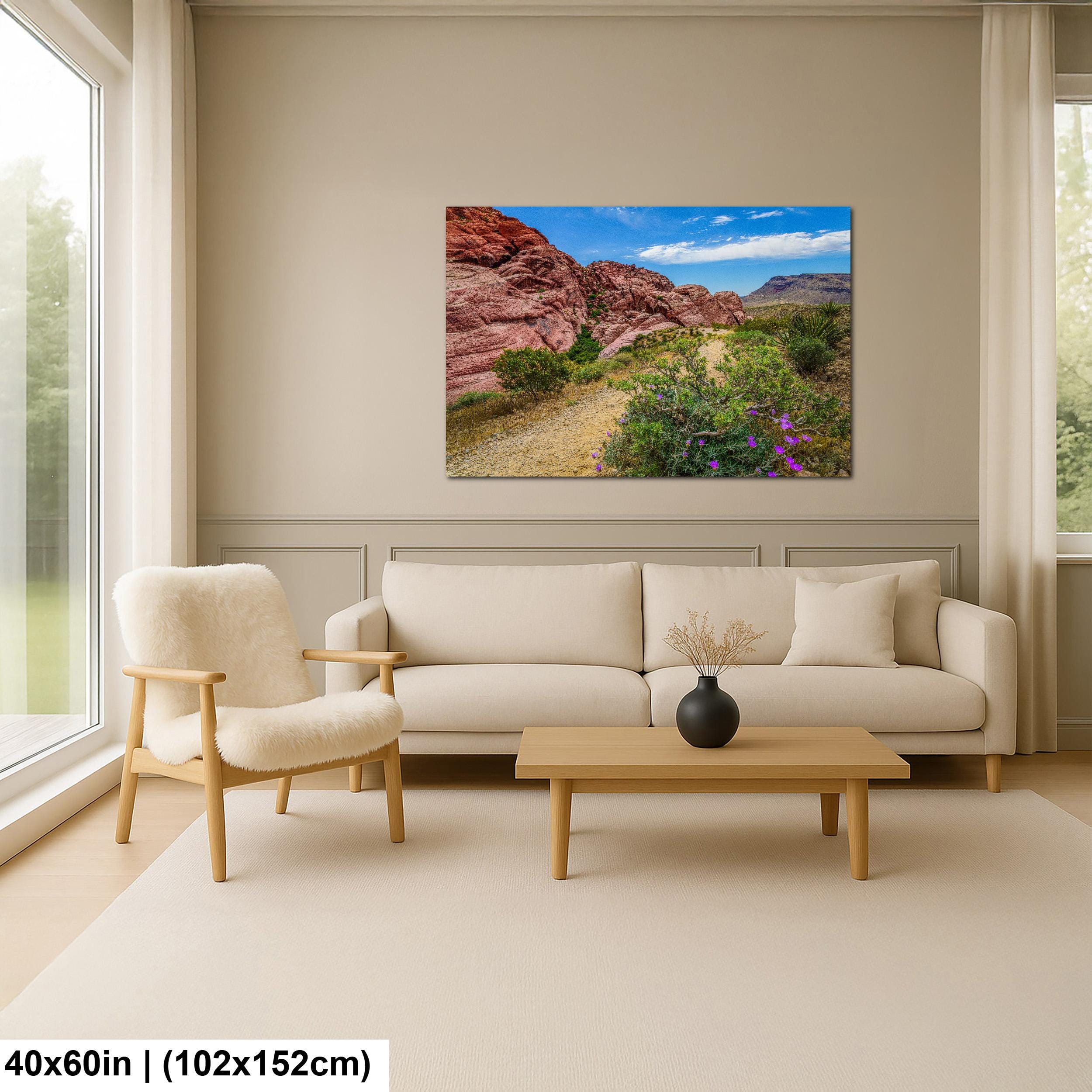 Wildflower Trail: Red Rock Canyon Las Vegas Nevada Photography Wall Art