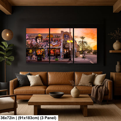 Tucson Mural - Hippie Gypsy at Sunset, Arizona Street Art Photography Print