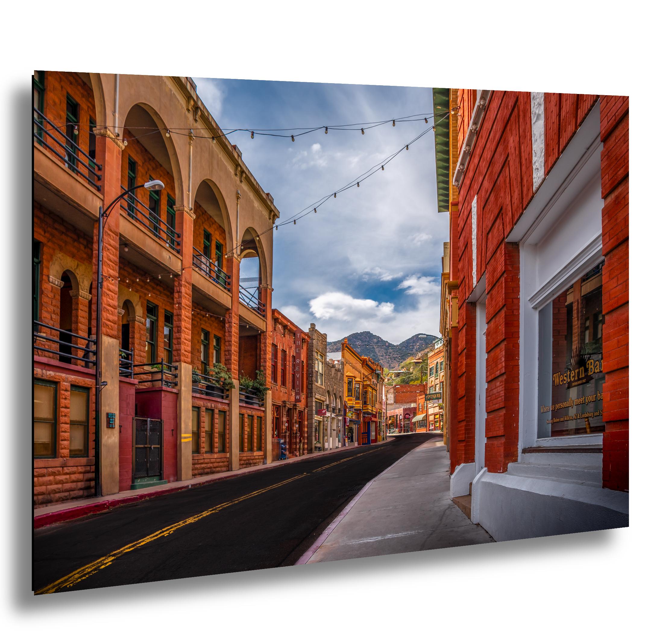 Bisbee Arizona Historic Streetscape, Colorful Downtown Architecture Wall Art Photography