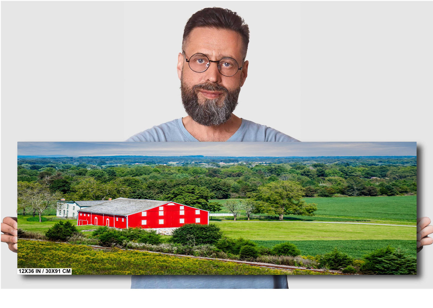 Gettysburg Red Barn Print: McLean Farm, Adams County Pennsylvania Wall Art