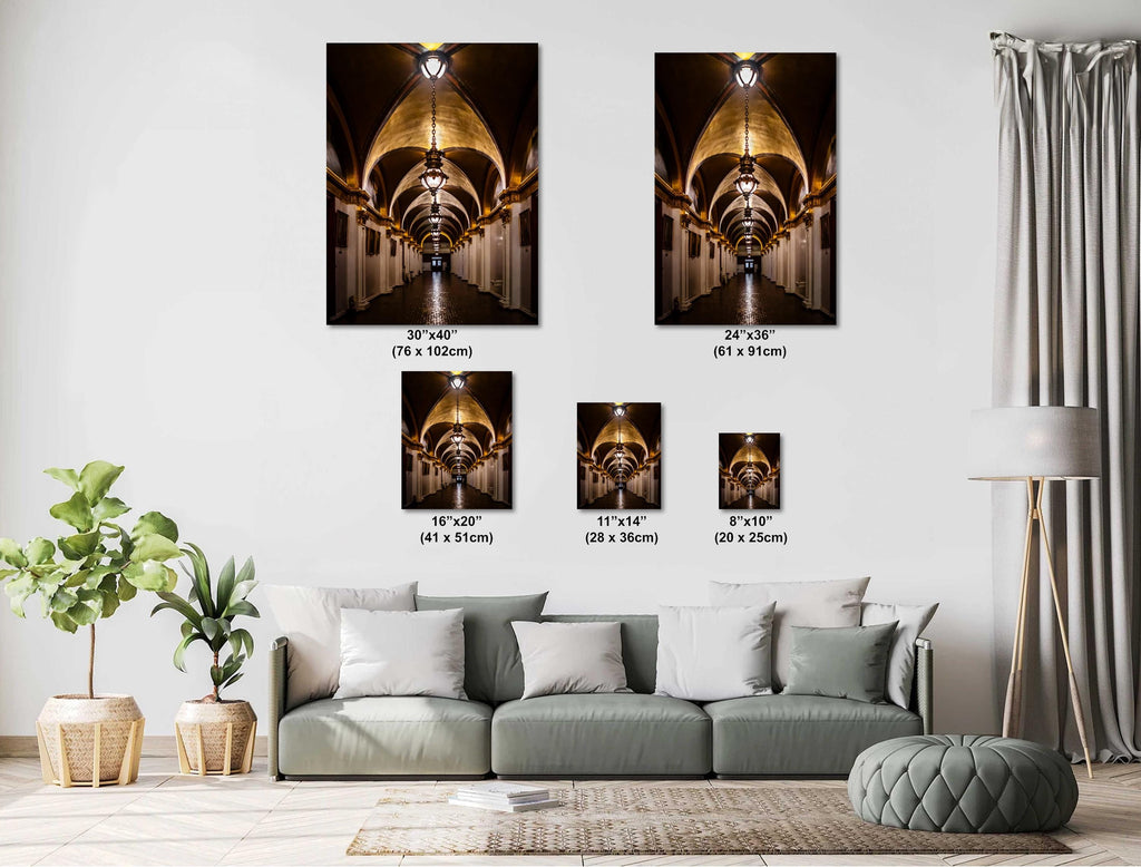 Pennsylvania Capitol Hallway Print: Harrisburg Landmark Photography