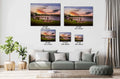 Capitol Lake Sunset: Pierre SD Bronze Statue Photography Wall Art
