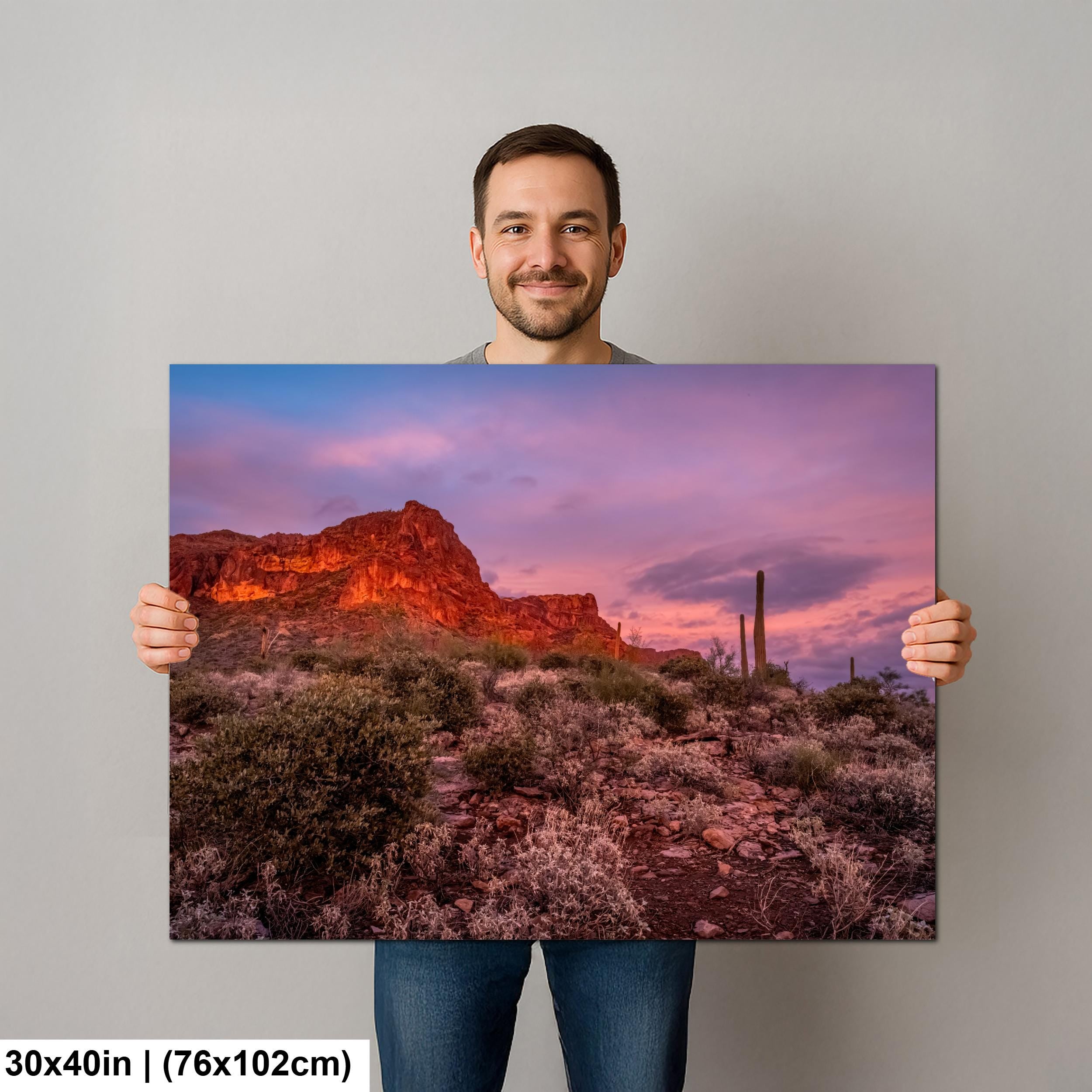 Gold Canyon Desert Twilight Hieroglyphic Trail Arizona Southwest Sunset Photography Wall Art