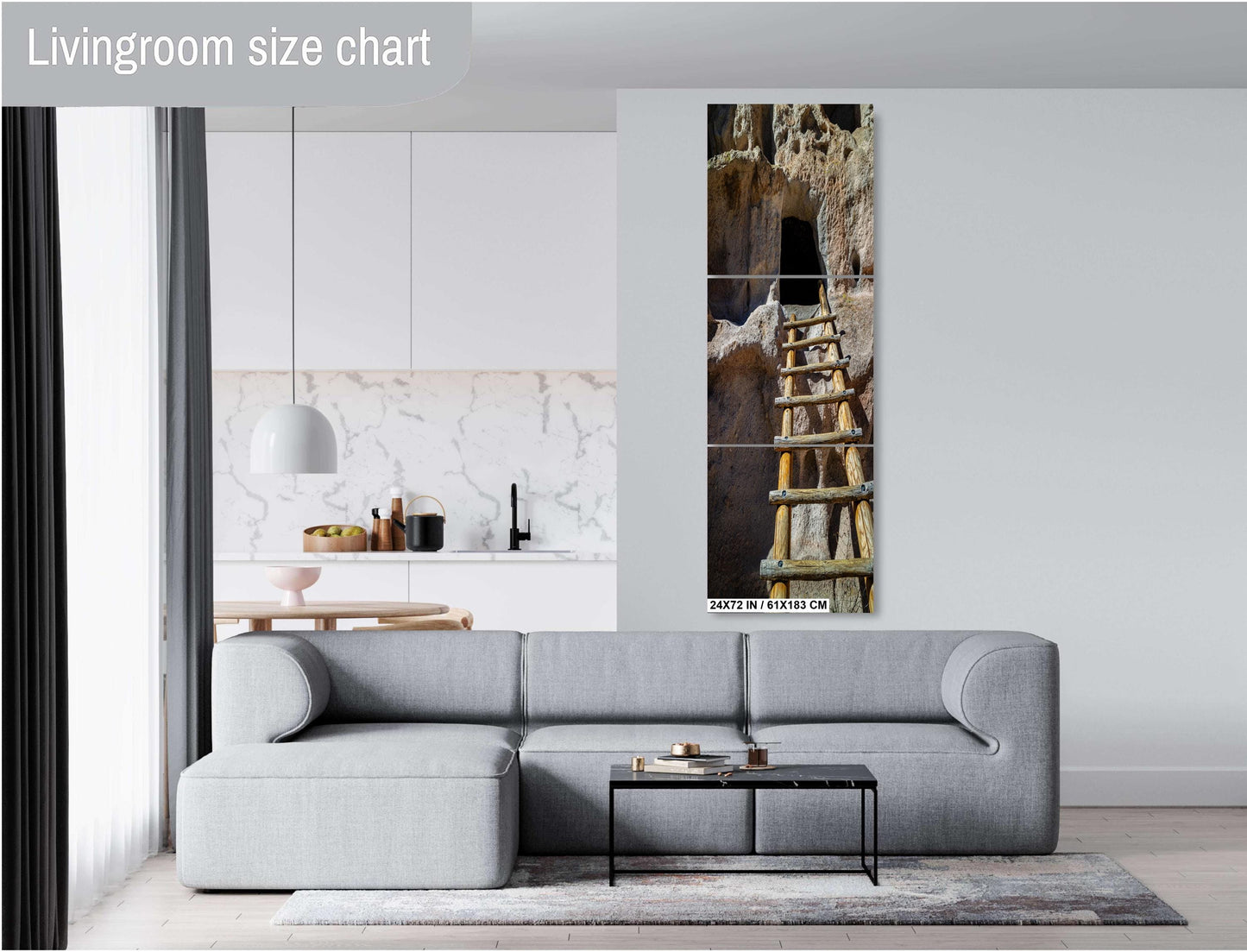 Ladders of Legacy: Exploring Bandelier National Monument Los Alamos New Mexico Wall Art Print Aluminum/Acrylic/Metal/Canvas