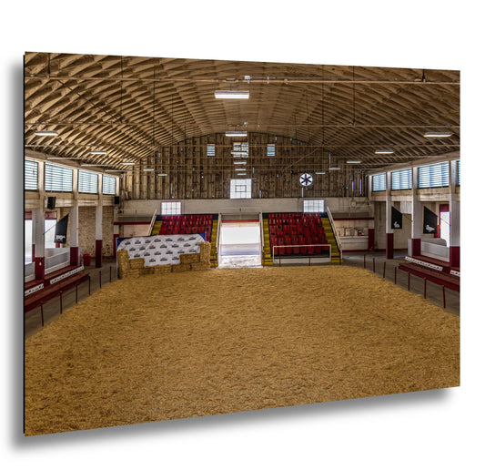 Historic Livestock Pavilion Interior, Apache Junction Arizona Photography Print