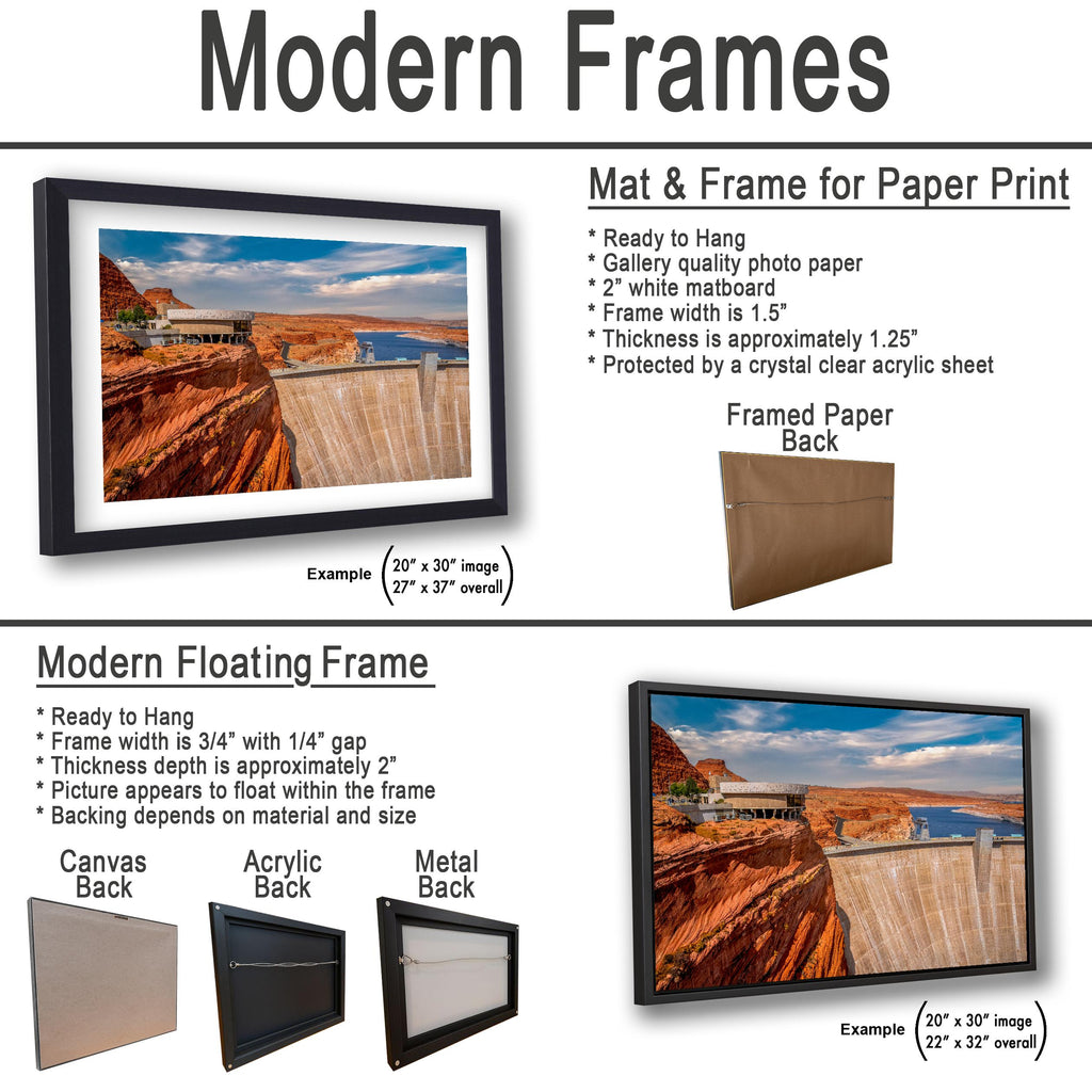 Glen Canyon Dam Overlooking Lake Powell Arizona Photography Print, Red Rock Desert Wall Art