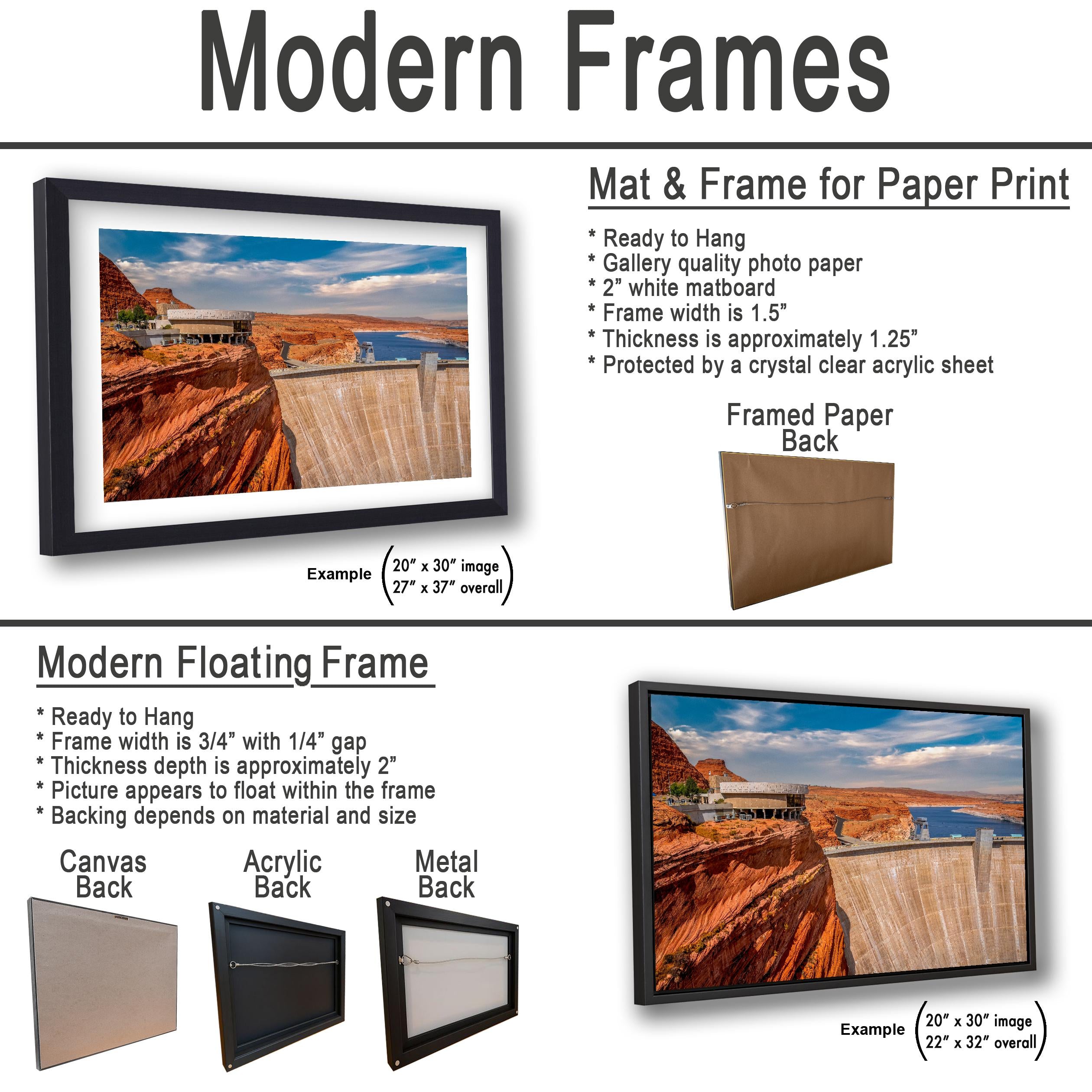 Glen Canyon Dam Overlooking Lake Powell Arizona Photography Print, Red Rock Desert Wall Art