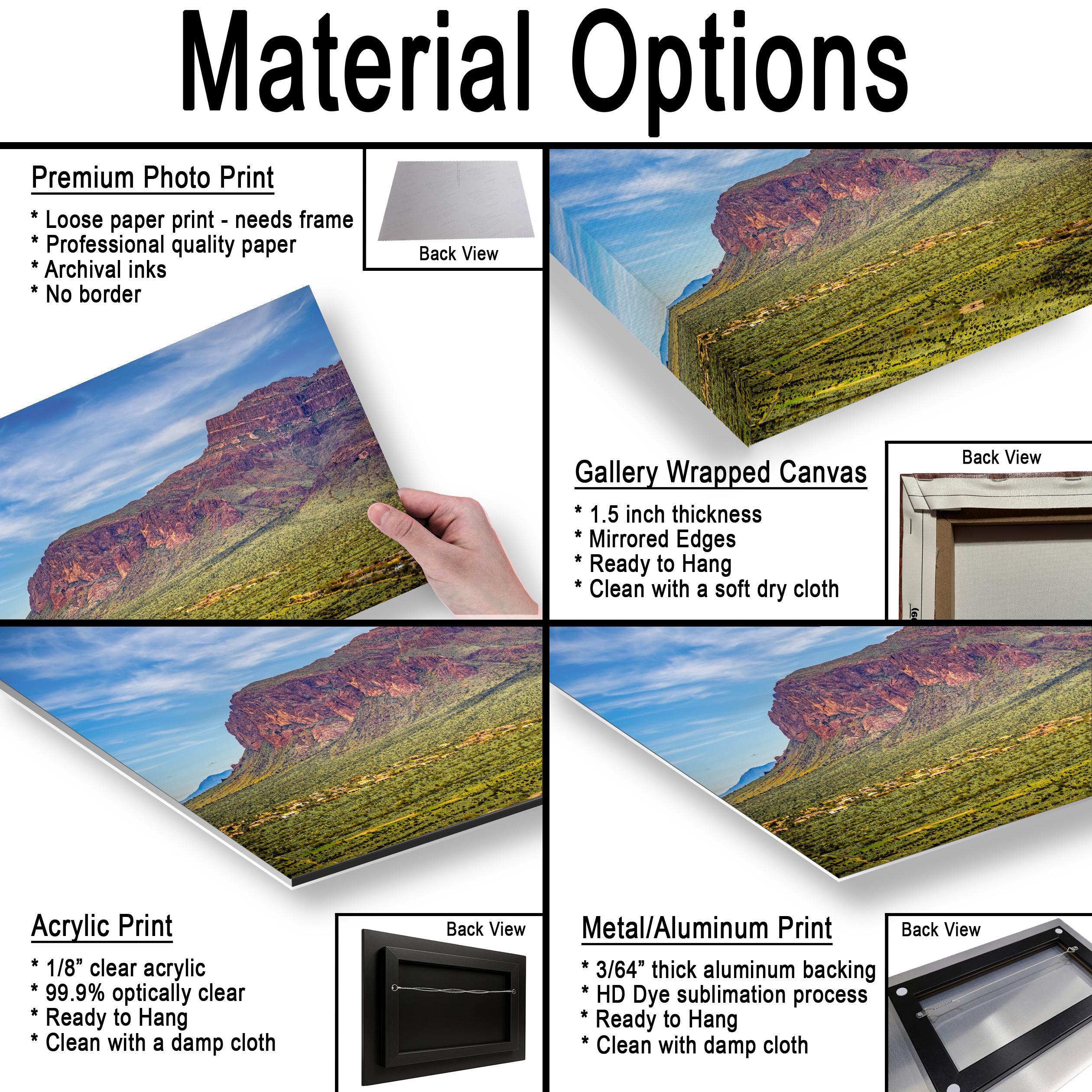 Superstition Mountains Landscape, Apache Junction Arizona, Photography Print Wall Art