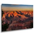 Grand Canyon Sunset, Arizona Canyon Wall Art, Layered Red Cliffs Landscape Photography Print