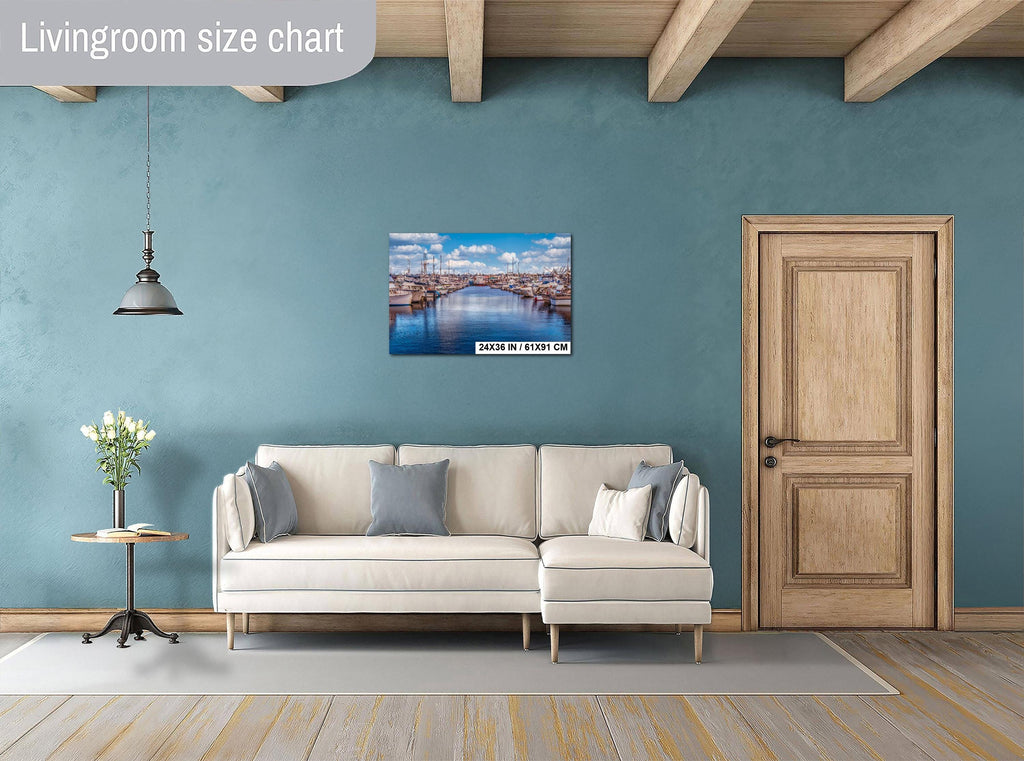 Seattle Fishermen's Terminal Art: Nautical Marina Print Wall Decor