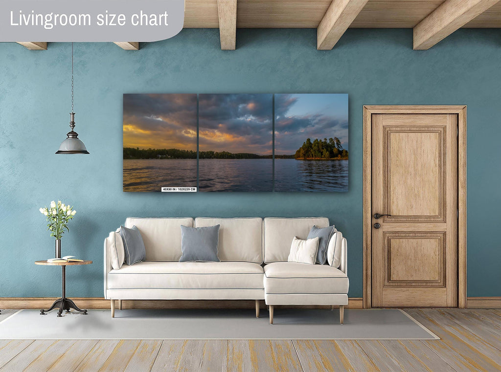 Peaceful Lake Keowee at Dusk South Carolina Print Wall Art Photography Aluminum/Acrylic/Metal/Canvas Nature Sunset Waterscape Home Decor