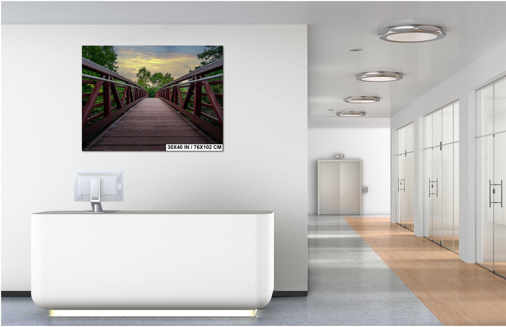 Gooseberry Falls Boardwalk Bridge: Minnesota State Park Photography Wall Art