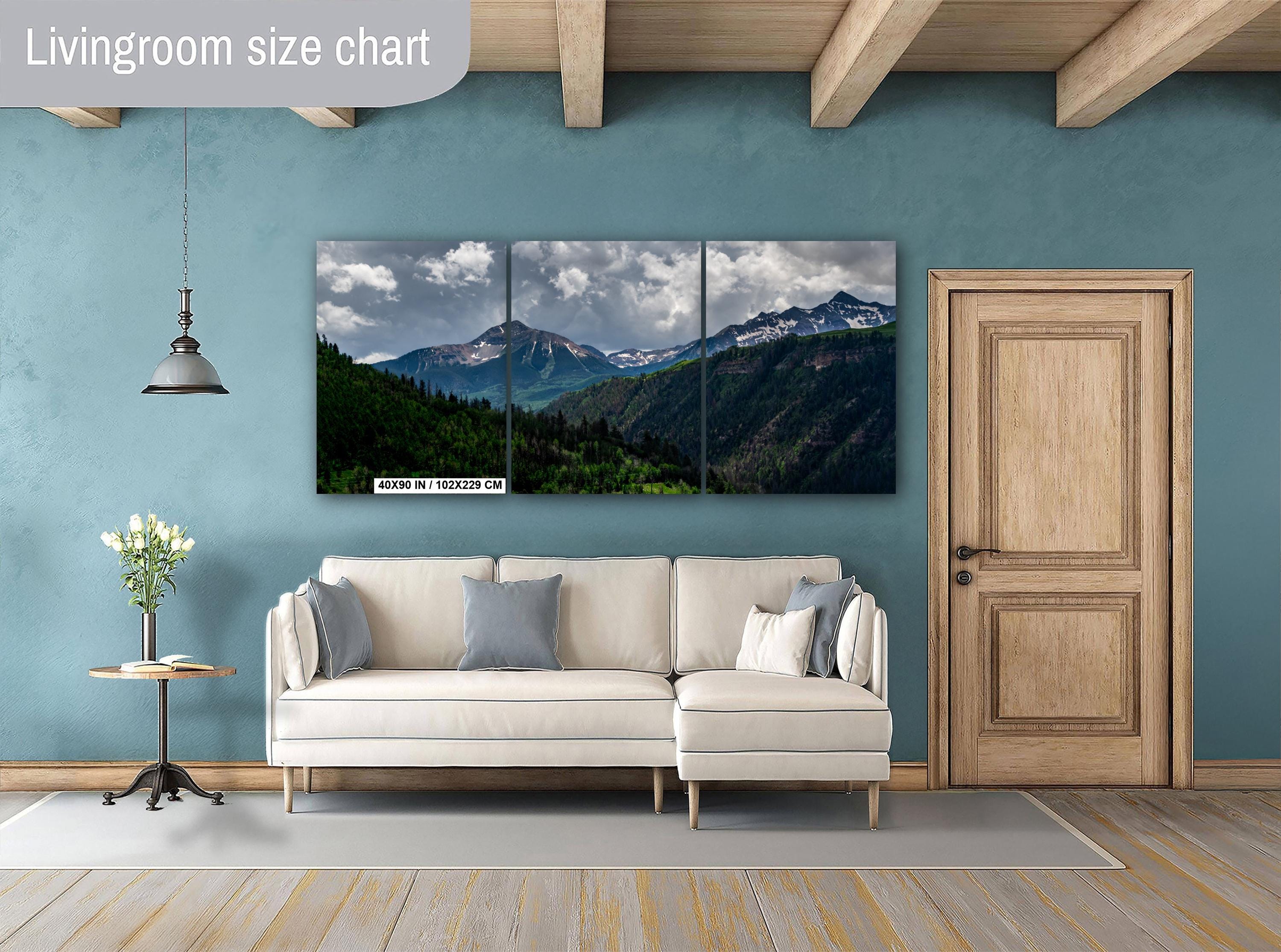 Telluride Colorado Print, San Juan Mountains Panorama, Stormy Landscape