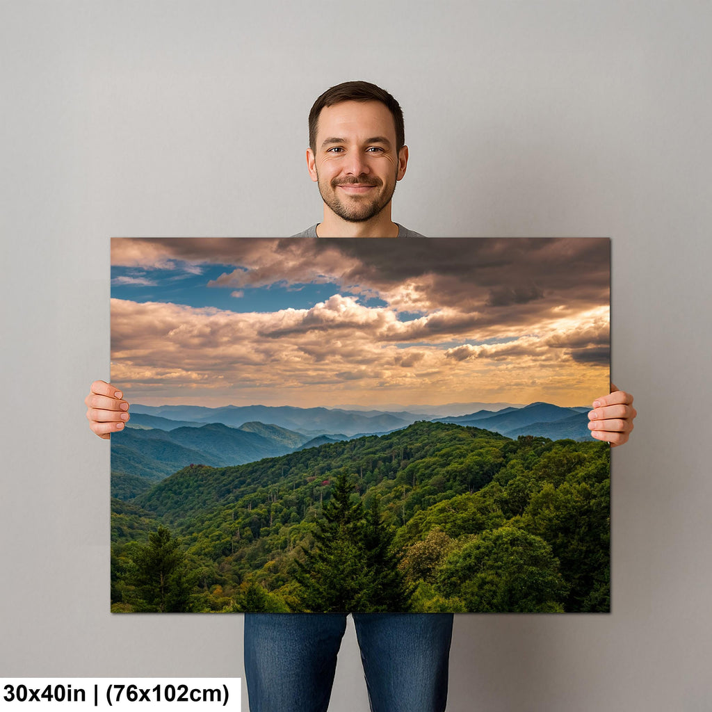 Distant Highlands: Great Smoky Mountains Tennessee Landscape Photo Wall Art