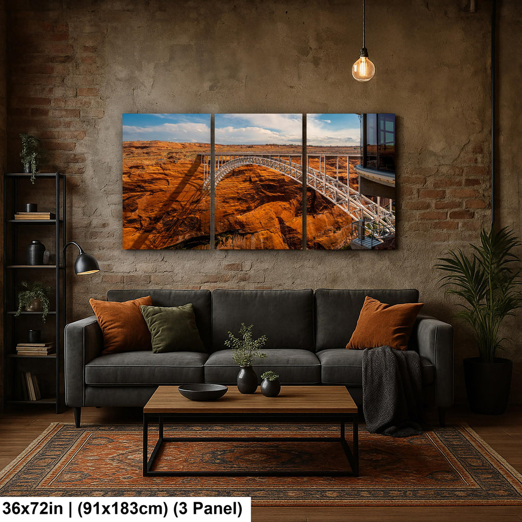 Glen Canyon Dam Bridge Over Colorado River Page Arizona Photography Print, Southwest Wall Art