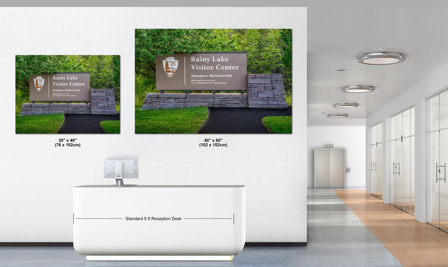 Voyageurs National Park Rainy Lake Visitor Center Sign Photography Print