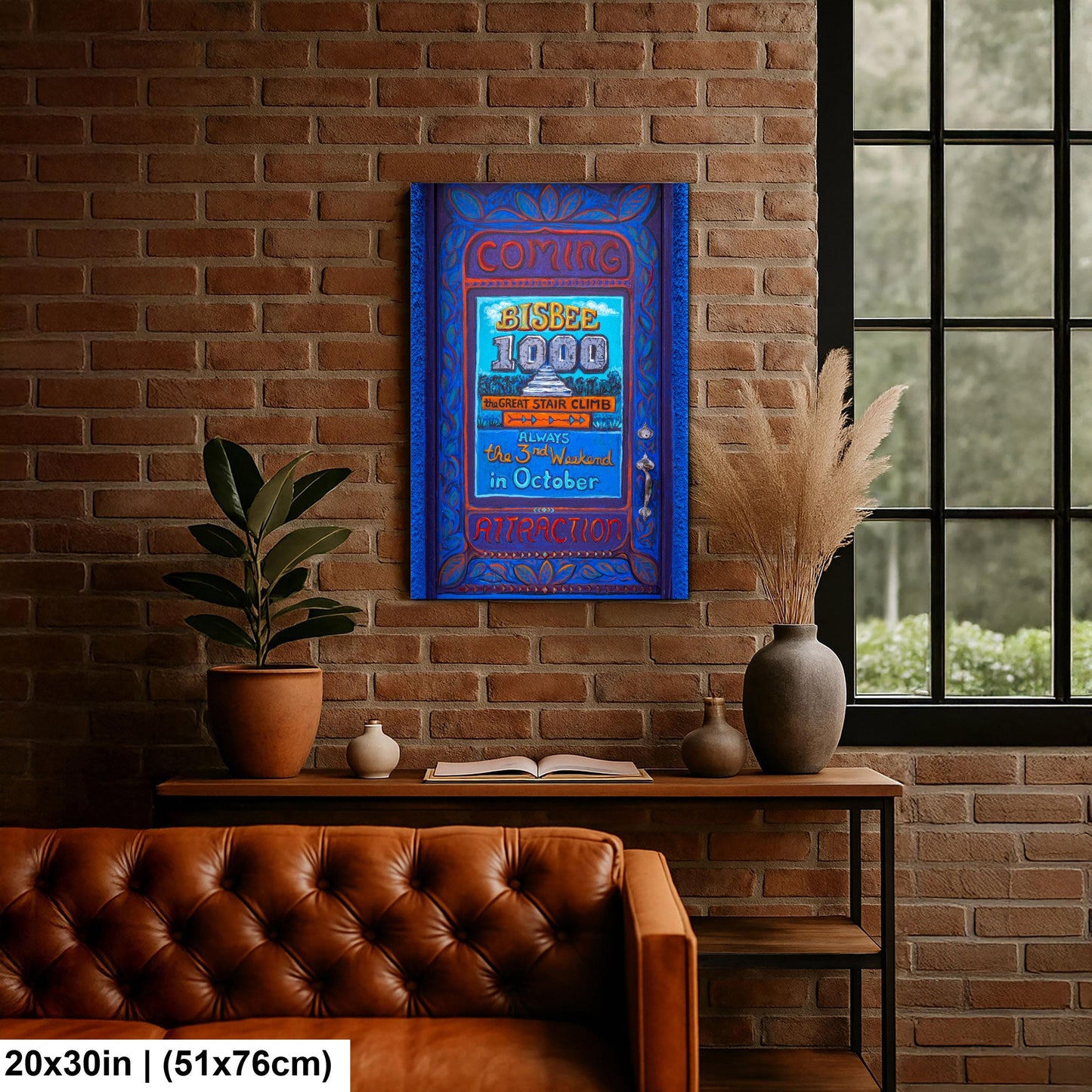 Bisbee Arizona Door Mural Colorful Stair Climb Photography Wall Art