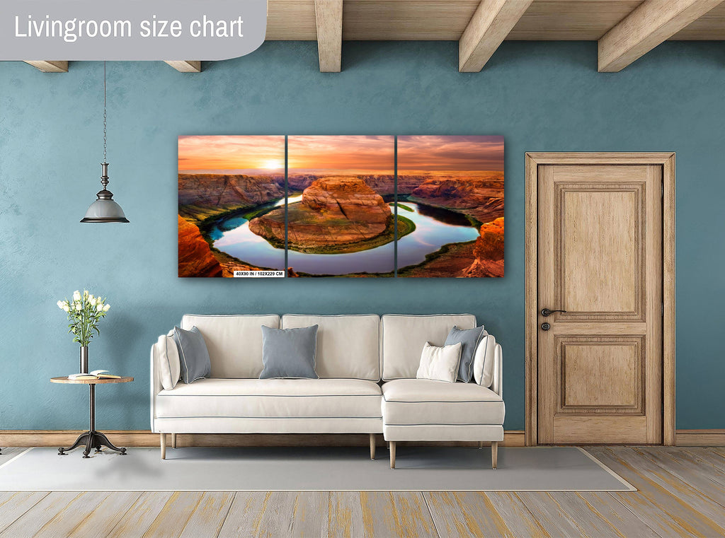 Horseshoe Bend Sunset Photo: Arizona Wall Art Home Decor
