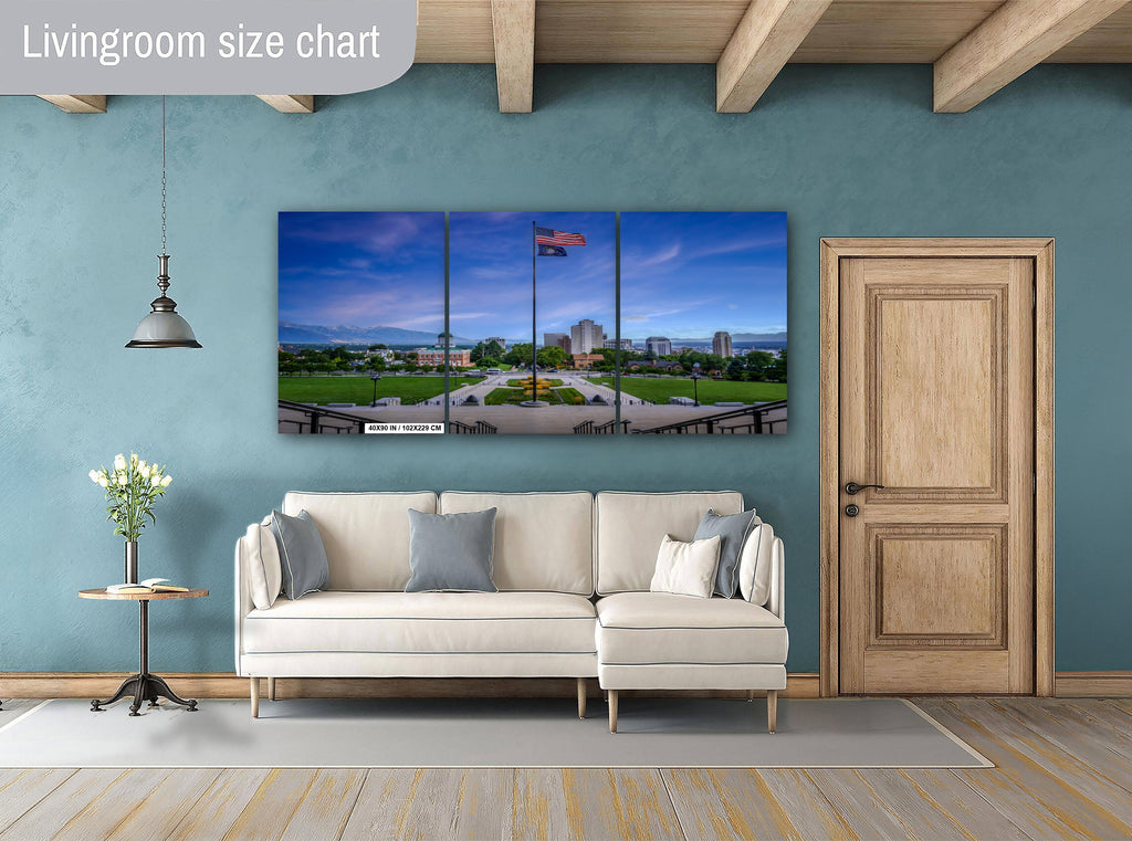 Utah State Capitol Photography Print: Salt Lake City Landscape Wall Art