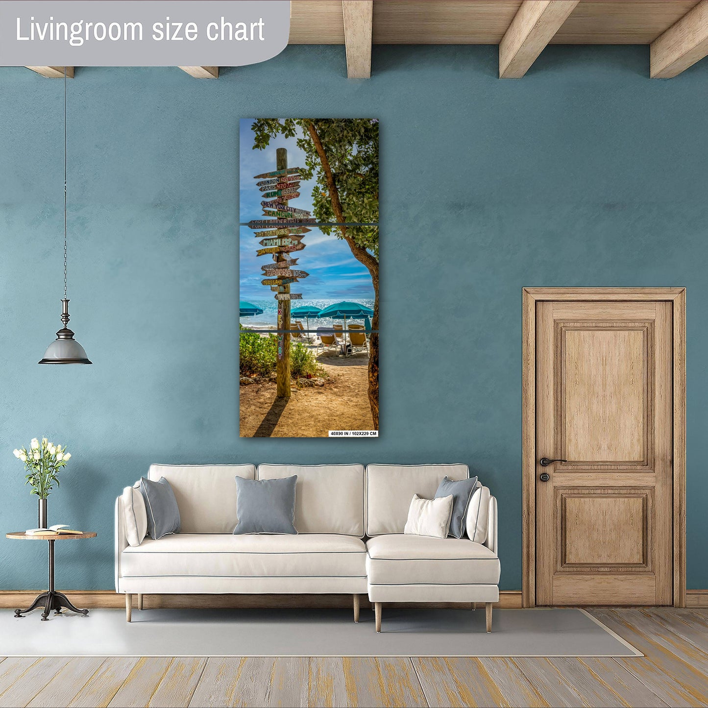 Key West World Directional Signpost: Fort Zachary Taylor State Park Beach Florida Print Wall Art Photography Aluminum/Acrylic/Metal/Canvas