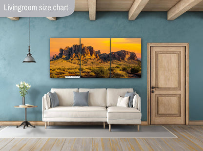 Superstition Mountains Sunrise Lost Dutchman State Park Apache Junction Arizona Wall Art
