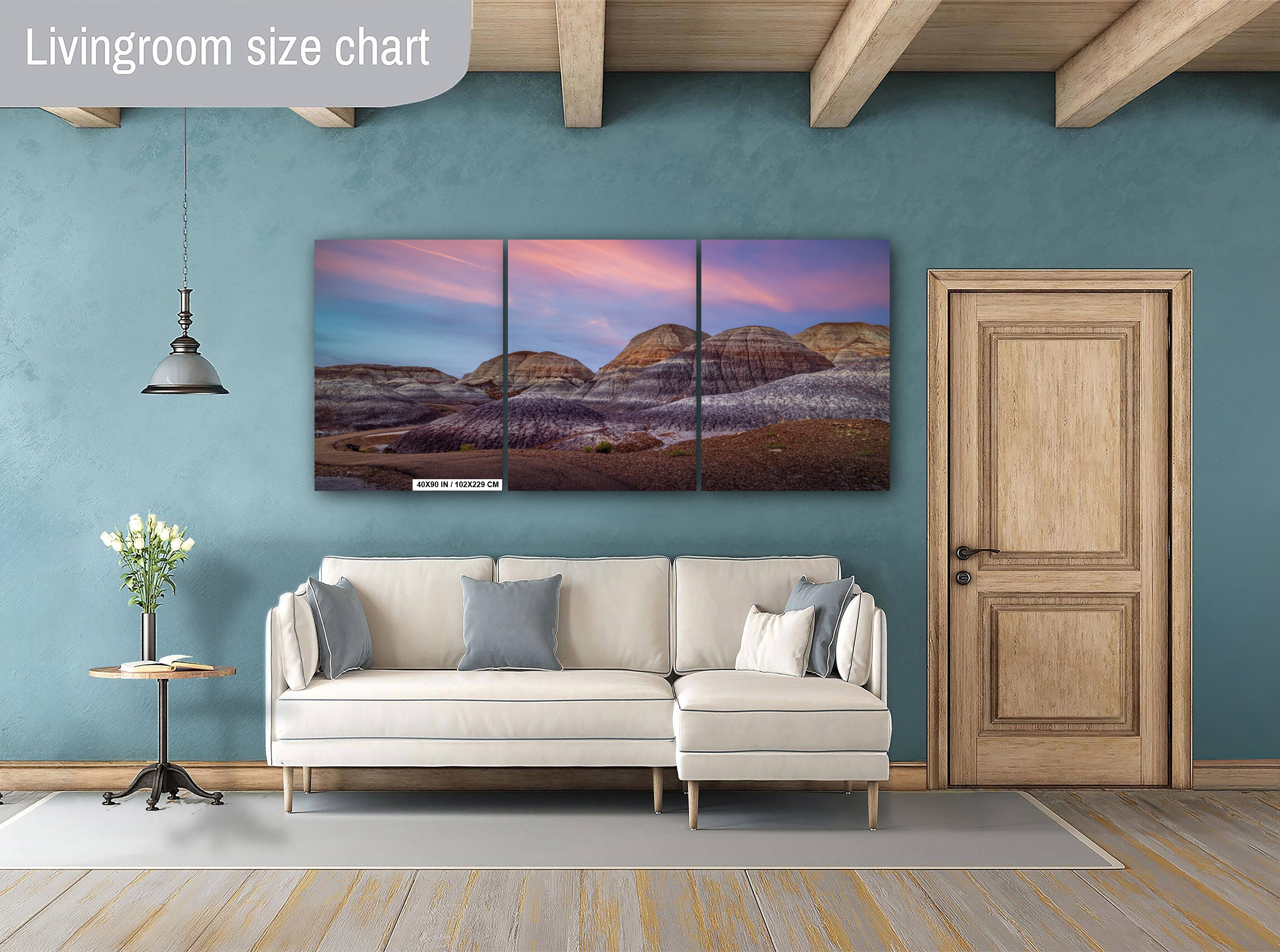 Blue Mesa Arizona Desert Hills Photography Wall Art