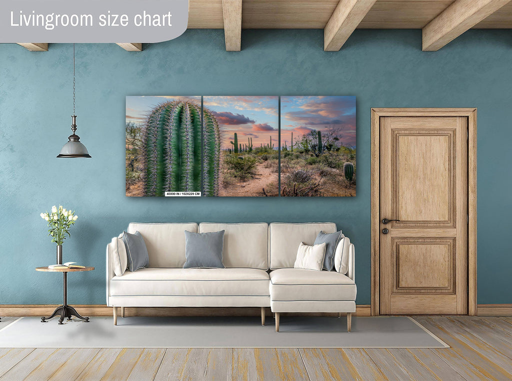 Saguaro Cactus Sunset Gold Canyon Arizona Photography Wall Art