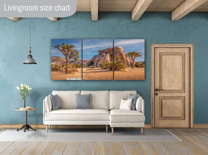 Joshua Tree Rock Art - California Desert Landscape Canvas Print | Premium Wall Decor