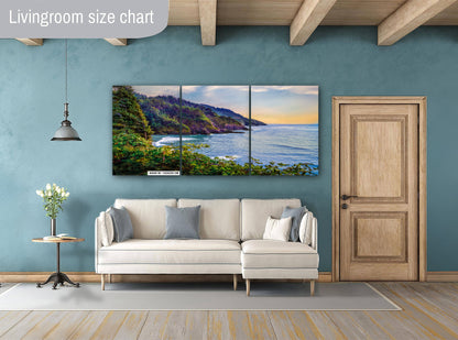 Oregon Coast Print: Hart's Cove Seascape Wall Art