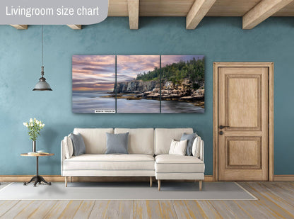 Otter Cliff Wall Art – Acadia National Park Rugged Coastal Cliff Landscape Print