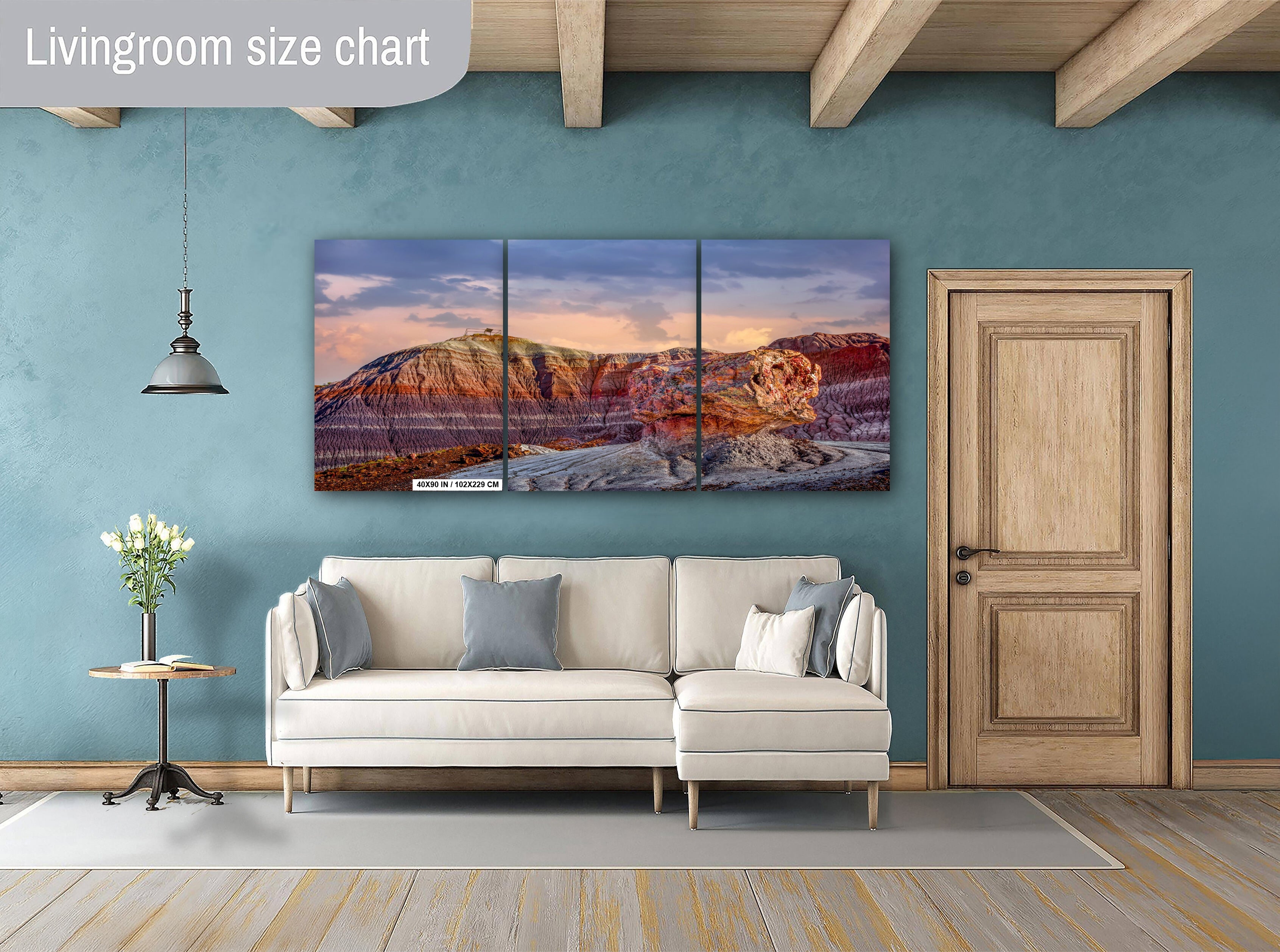 Petrified Forest Blue Mesa Arizona Landscape Photography Wall Art