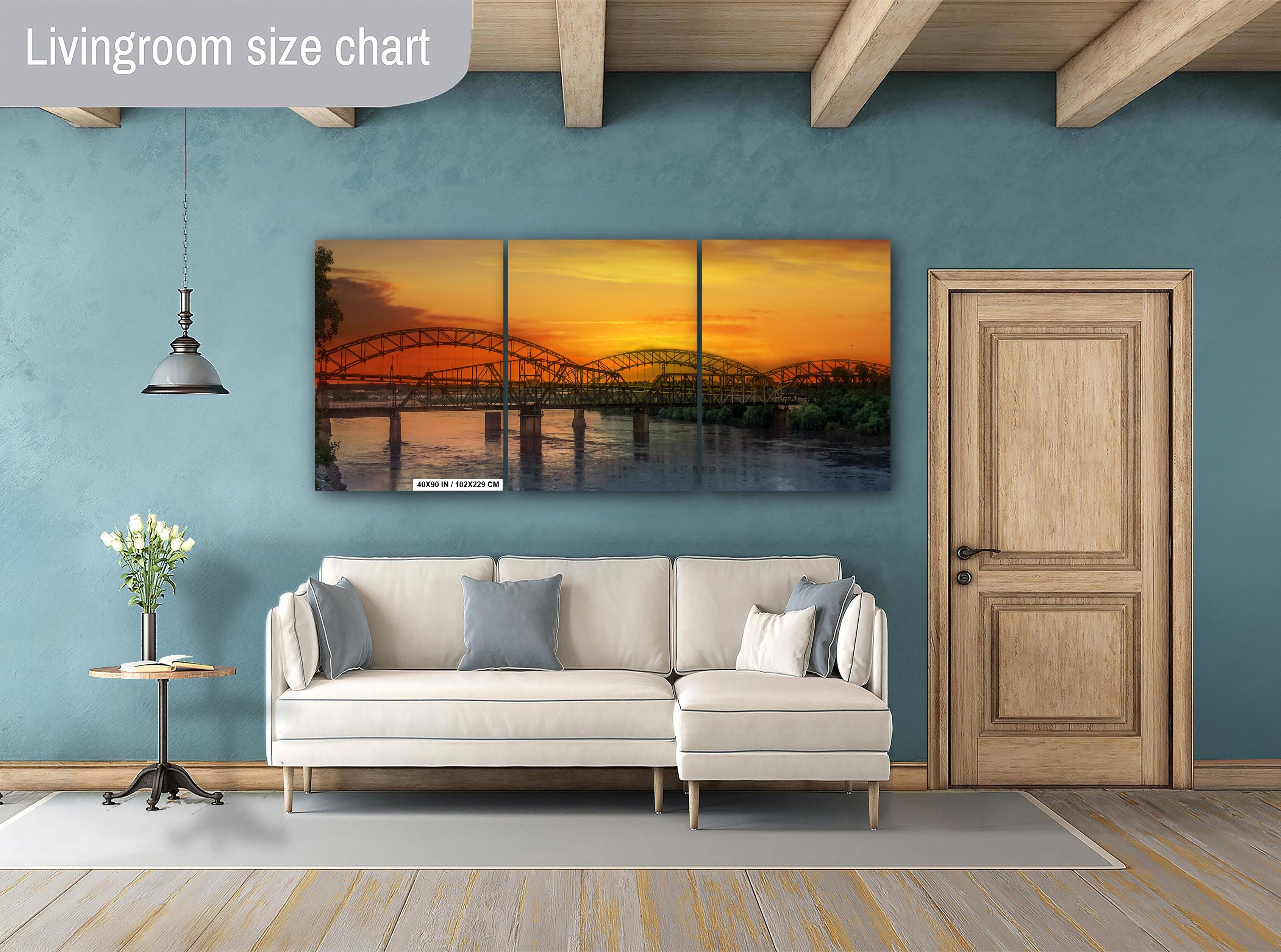 Buck O'Neil Bridge: Kansas City Sunset Photography Wall Art