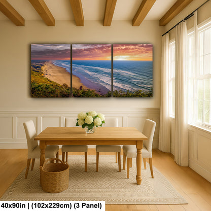 Pacific Panorama: Florence Coastline Overlooking the Horizon Oregon Seascape Photography