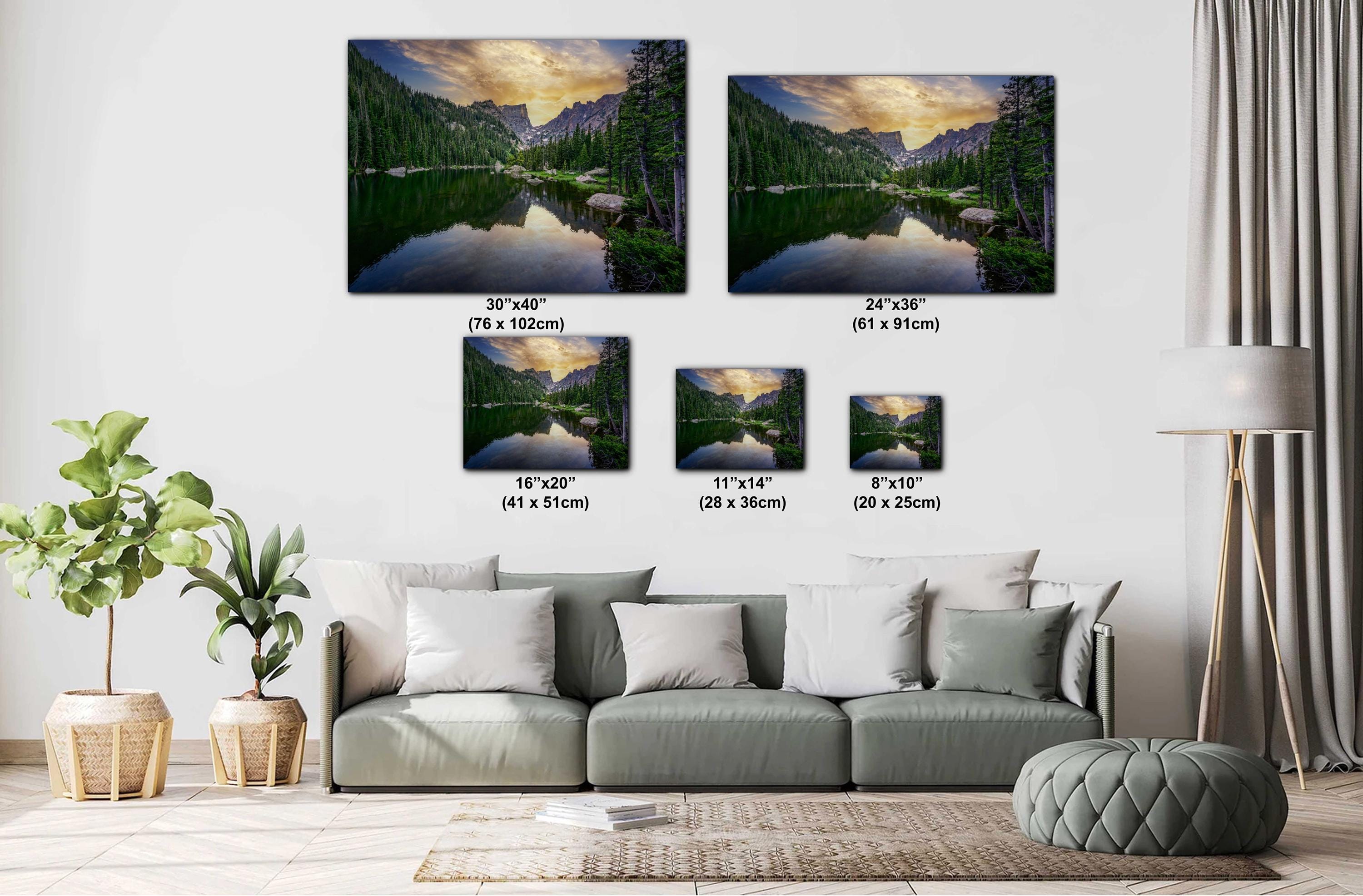 Rocky Mountain National Park Dream Lake Reflection Wall Art Photography Print, Colorado Alpine Sunrise Landscape Travel Print, Office Decor