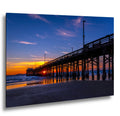 Sunburst Pier: Newport Beach California Ocean Sunset Photography Wall Art