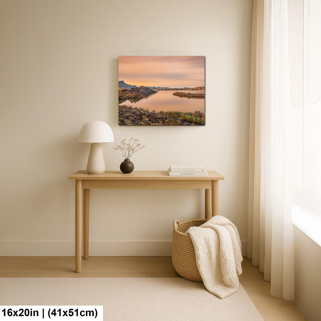 Colorado River Sunset Near Parker Arizona Photography Print, Southwest River Wall Art