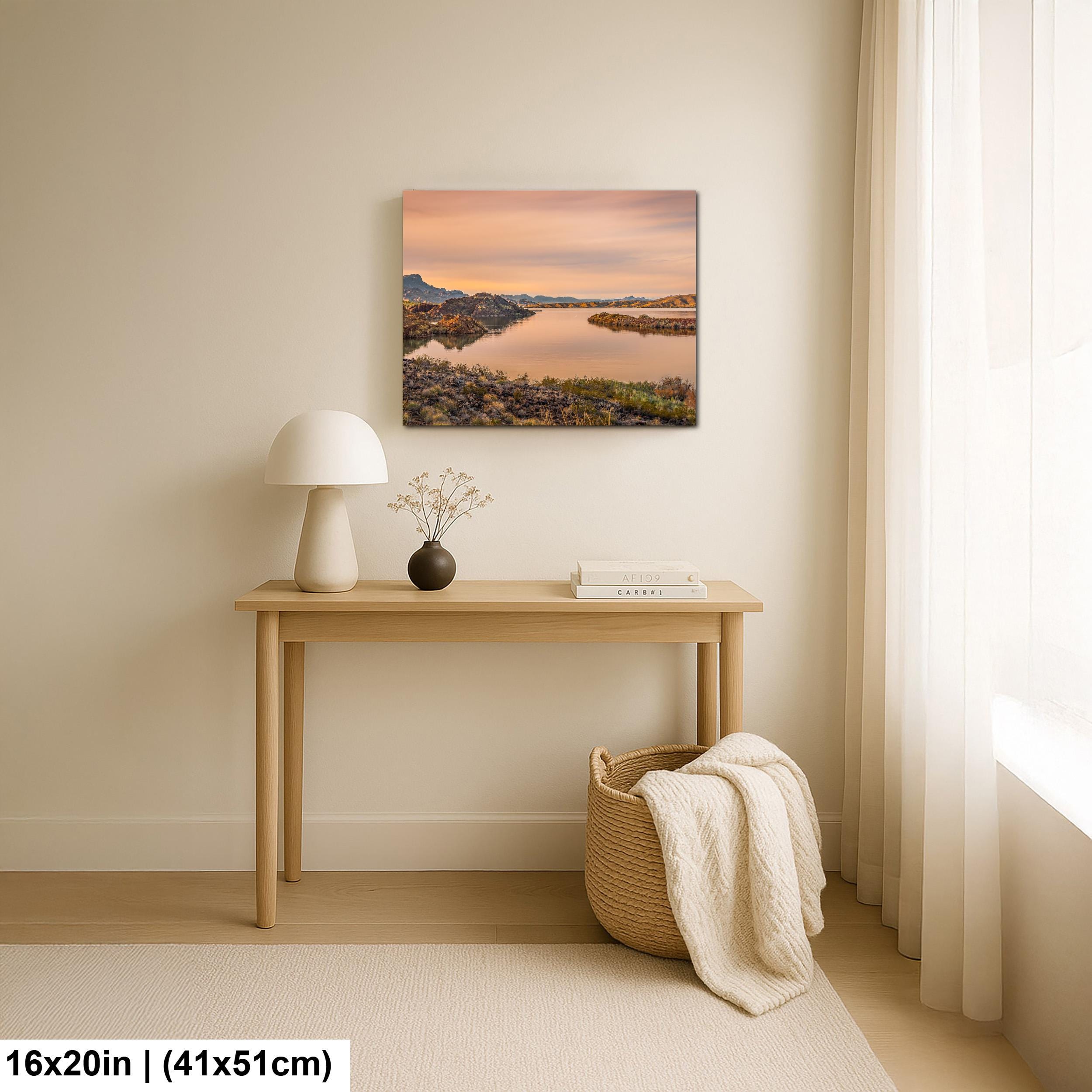 Colorado River Sunset Near Parker Arizona Photography Print, Southwest River Wall Art