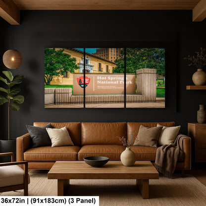 Hot Springs National Park Sign Photo Print, Arkansas Wall Art