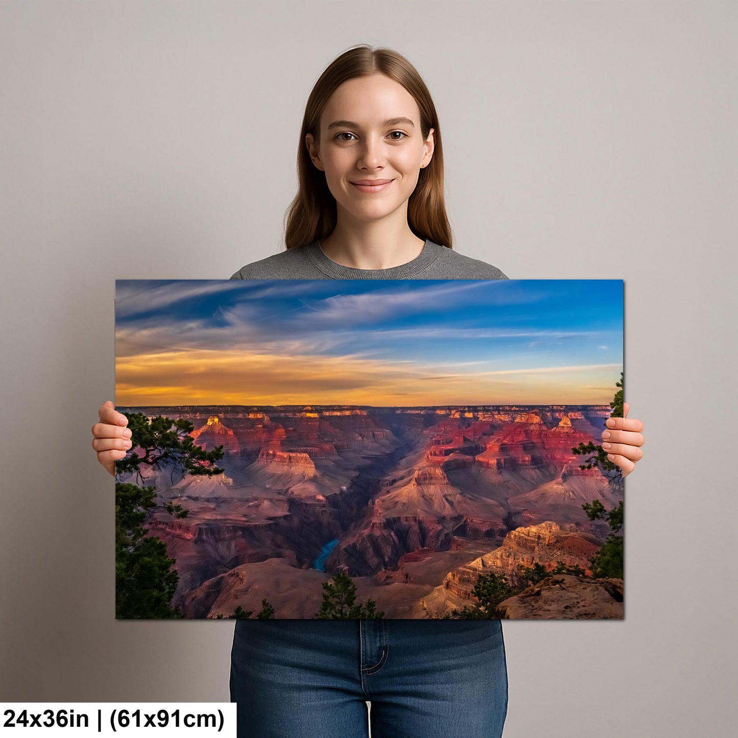 Grand Canyon Sunset Panorama – Colorado River Arizona Photography Wall Art