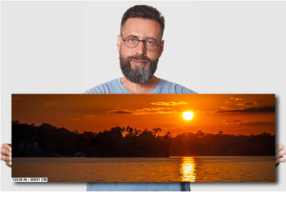 Moments Before Sundown on Lake Keowee South Carolina Print Wall Art Photography Aluminum/Acrylic/Metal/Canvas Nature Home Decor Photography