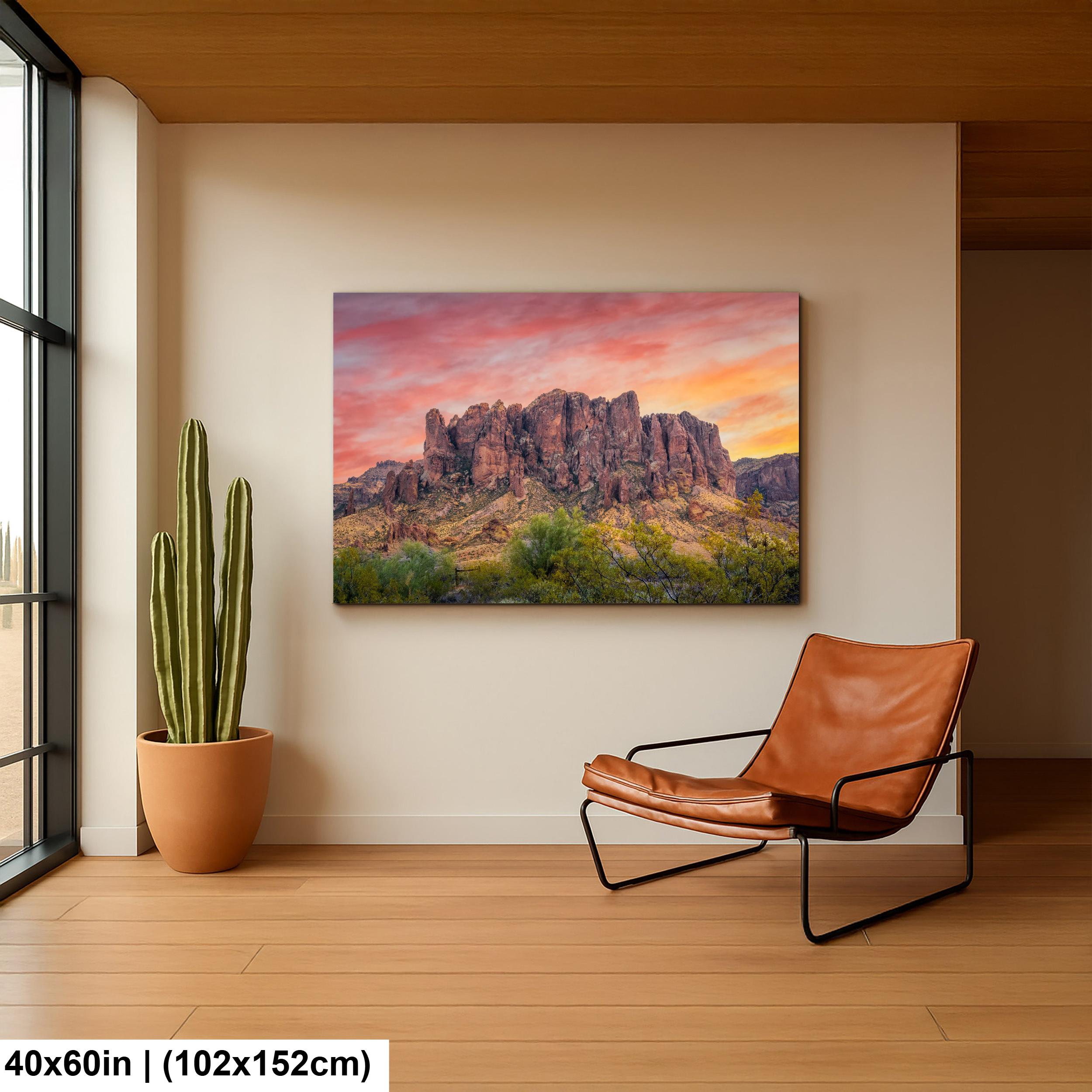 Superstition Mountains Sunrise Lost Dutchman State Park Apache Junction Arizona Wall Art