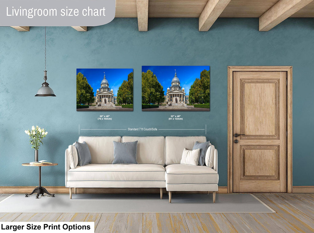 Springfield Illinois State Capitol Dome Photography Print