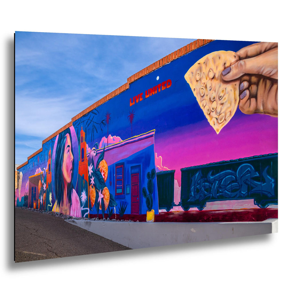 Tucson Mural - Live United Community Mural, Photography Print Wall Art