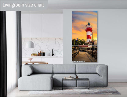 Harbour Town Glow: Sunset at Hilton Head Island South Carolina Print Wall Art Nautical Photography Aluminum/Acrylic/Metal/Canvas